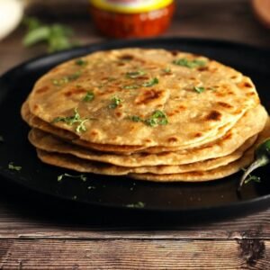 mooli Paratha mix pickle mix raita mix paratha Mint Chutney best vegetarian restaurant in surrey scott road