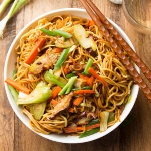 veggie chowmein at Astha Restaurant and Sweets best vegetarian in Surrey